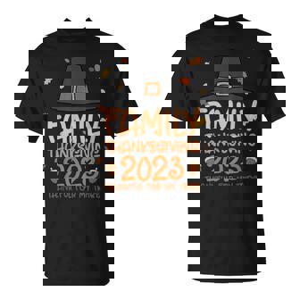 Pilgrim Hat Family Thanksgiving 2023 Thankful For My Tribe T-Shirt - Seseable