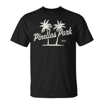 Pinellas Park Florida Vintage 70S Palm Trees Graphic T-Shirt | Mazezy