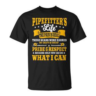 Pipefitter Steamfitter Tradesman Plumber Piping System Unisex T-Shirt | Mazezy