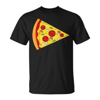 Pizza Pie & Slice Dad And Son Matching Pizza Fathers Day Unisex T-Shirt - Seseable