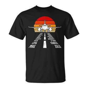 Plane Aviation Lover Pilot Flying Aircraft Airplane Unisex T-Shirt | Mazezy