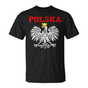 Polska Polish Eagle Poland Flag Polish Pride Polska Poland Unisex T-Shirt - Seseable