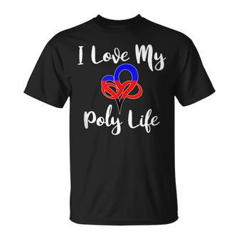 Polyamorous Life - Cute Polyamory Awareness Gift Poly Pride Unisex T-Shirt | Mazezy