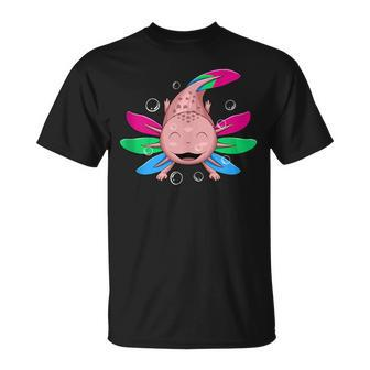 Polysexual Axolotl Poly Sexual Pride Lgbtq Unisex T-Shirt | Mazezy