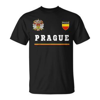 Prague SportSoccer Jersey Flag Football Czech Unisex T-Shirt | Mazezy