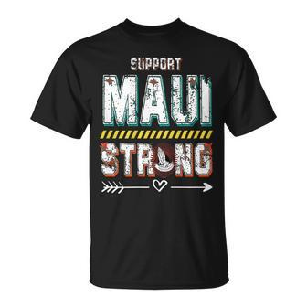 Pray For Maui Hawaii Strong On Back T-Shirt - Seseable