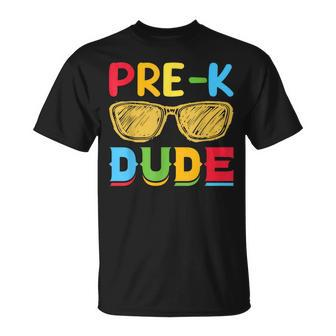 Pre-K Dude Back To School First Day Of Preschool Unisex T-Shirt - Seseable