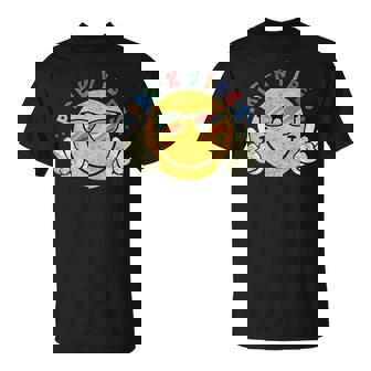 Pre-K Vibes Happy Face Smile Back To School T-Shirt - Seseable