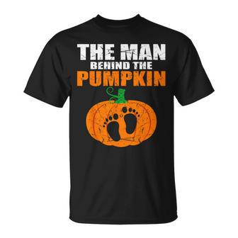 Pregnant Halloween Costume For Dad Expecting Lil Pumpkin T-Shirt - Seseable