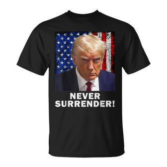 President Legend Trump 2024 -Shot Never Surrender T-Shirt - Monsterry DE
