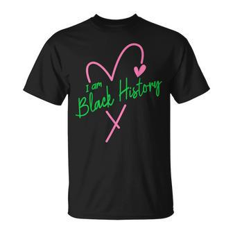 Pretty Cute I Am Black History Aka Unisex T-Shirt - Seseable