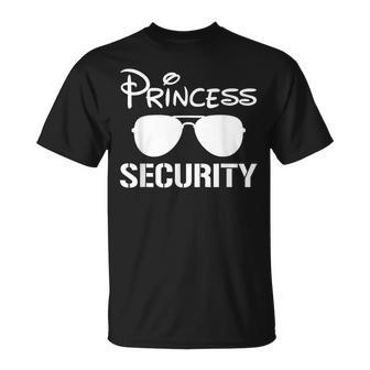 Princess Security Funny Birthday Halloween Party Design Unisex T-Shirt - Monsterry DE