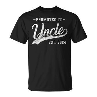 Promoted To Uncle Est 2024 Father's Day To New Dad T-Shirt - Monsterry DE