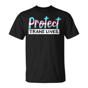 Protect Trans Lives Transgender Pride Human Rights Lgbtq T-shirt - Thegiftio UK