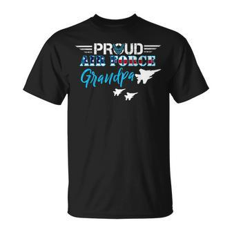 Proud Air Force Grandpa Gift Us Military Veteran Day Unisex T-Shirt | Mazezy