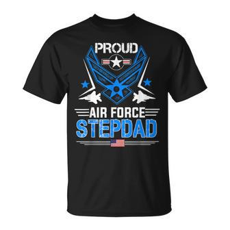 Proud Air Force Stepdad Veteran Pride Gifts Unisex T-Shirt | Mazezy