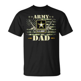 Proud Army Dad  United States Usa Flag Father  Gift For Mens Unisex T-Shirt