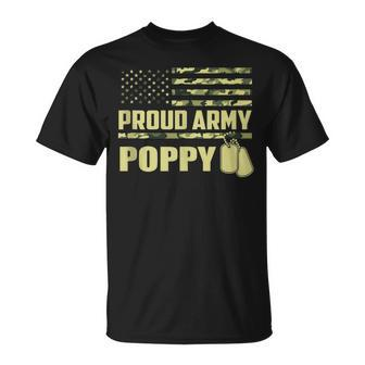 Proud Army Poppy Military Pride Unisex T-Shirt | Mazezy