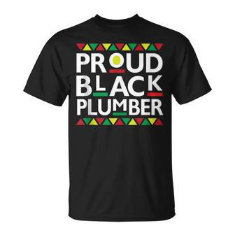 Proud Black Plumber African American History Month Pride Unisex T-Shirt | Mazezy