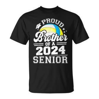 Proud Brother Of A 2024 Senior Graduate Volleyball Senior 24 T-Shirt - Thegiftio