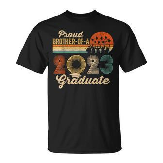 Proud Brother Of A Class Of 2023 Graduate Senior Graduation Unisex T-Shirt - Seseable