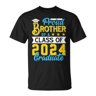 Proud Brother Of A Class Of 2024 Graduate Senior 2024 Unisex T-Shirt | Mazezy