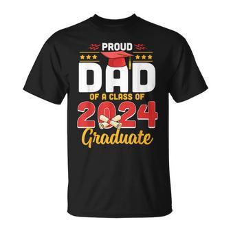 Proud Dad Of A Class Of 2024 Graduate Senior Men Family Unisex T-Shirt