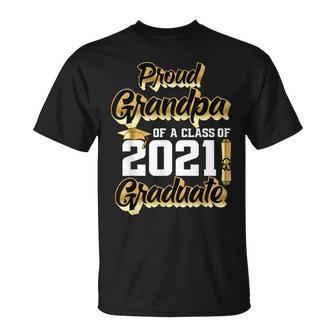 Proud Grandpa Of A Class Of 2021 Graduate Graduation 21 T-shirt - Thegiftio UK
