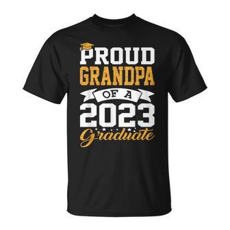 Proud Grandpa Class Of 2023 Senior Graduate Funny Graduation Unisex T-Shirt - Monsterry DE