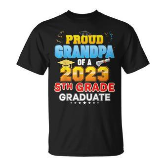 Proud Grandpa Of A Class 2023 5Th Grade Graduate Last Day Unisex T-Shirt | Mazezy UK