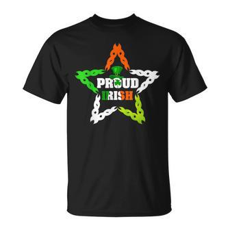 Proud Irish St Patricks Day Colorful Celtic Pride Funny Unisex T-Shirt | Mazezy