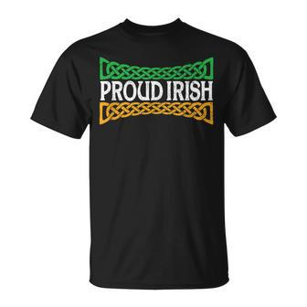 Proud Irish St Patricks Day Colorful Celtic Pride Unisex T-Shirt | Mazezy