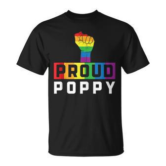 Proud Poppy Lgbt Pride Unisex T-Shirt | Mazezy