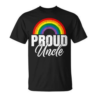 Proud Uncle Ally Lgbt Lesbian Gay Pride Month Lgbtq Unisex T-Shirt - Seseable