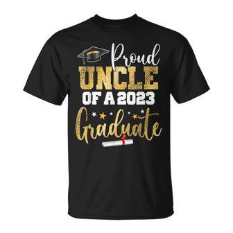 Proud Uncle Of A 2023 Graduate Class Senior Graduation 2023 Unisex T-Shirt - Seseable