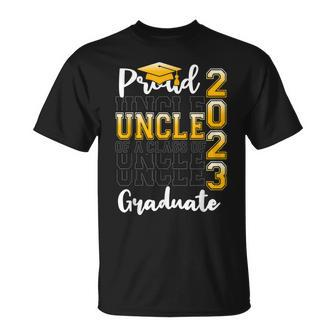 Proud Uncle Of A Class Of 2023 Graduate Funny Graduation Unisex T-Shirt - Seseable