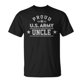 Proud Us Army Uncle Light Military Family Patriot Unisex T-Shirt | Mazezy