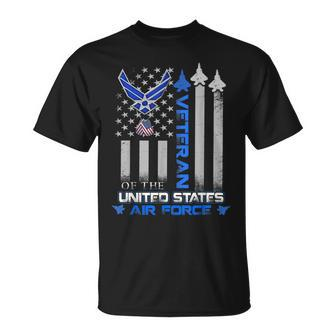Proud Veteran Of The United States Us Air Force Usaf T-Shirt - Thegiftio UK