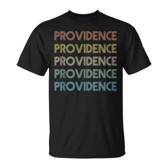 Providence Rhode Island Pride Vintage State Ri Retro 70S Unisex T-Shirt | Mazezy DE