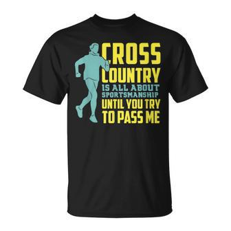 Provoking Cross Country Running Motivational Pun Unisex T-Shirt | Mazezy