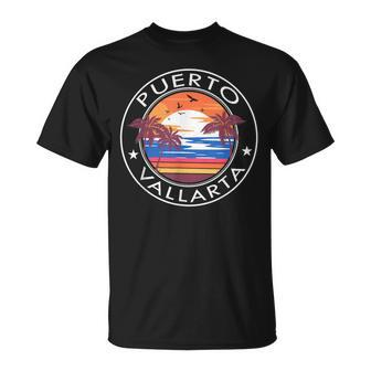 Puerto Vallarta Retro Beach Summer Vacation Trip Family Unisex T-Shirt | Mazezy