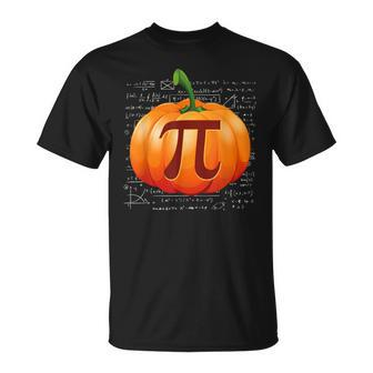 Pumpkin Pie Math I Halloween Thanksgiving Pi Day Halloween T-Shirt | Mazezy
