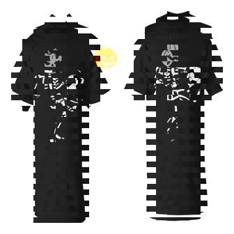 Pumpkin Skeleton Soccer Player Halloween Boys Soccer T-Shirt - Thegiftio UK