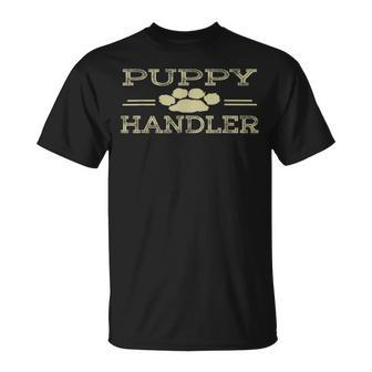 Puppy Handler Human Pup Play Fetish Owner Gay Adult Unisex T-Shirt | Mazezy