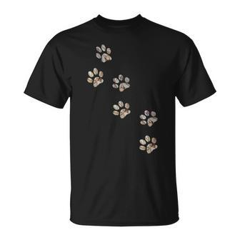 Puppy Paw Print Pet Lover Dog Lovers Animal Rescue Rights T-Shirt | Mazezy