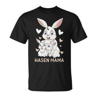 Rabbit Mum Design Cute Bunny Outfit For Girls Gift For Women Unisex T-Shirt | Mazezy DE