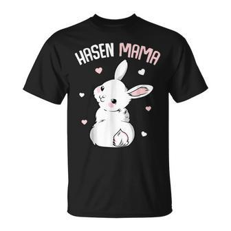Rabbit Mum With Rabbit Easter Bunny Gift For Women Unisex T-Shirt | Mazezy
