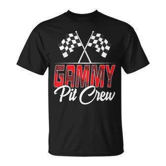 Race Car Birthday Party Racing Family Gammy Pit Crew T-Shirt | Mazezy
