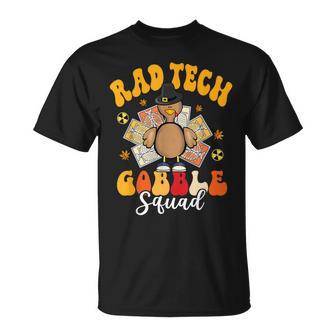 Rad Tech Gobble Squad Happy Thanksgiving T-Shirt | Mazezy