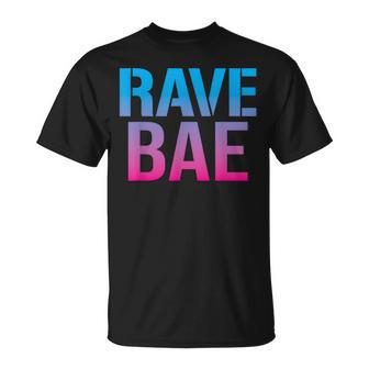 Rave Bae Raver Quote Trippy Edm Music Festival T-Shirt | Mazezy